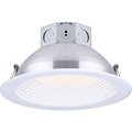 Amax Lighting Amax Lighting 6" Round LED Baffle Recess Down Light, 14W, 120V, 3000K, White LED-BR6P-WT